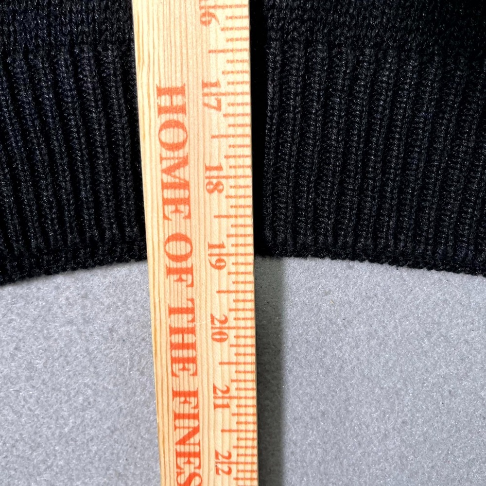 Vintage YarnWorks Vest Sweater Womens Large Black Ramie V Neck Sleeveless Winter - Picture 6 of 7